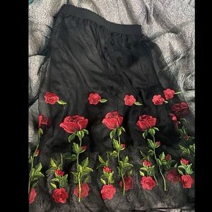 Rose Sheer skirt